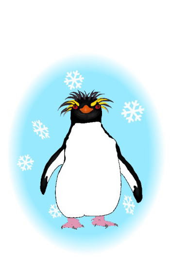 イワトビペンギン 動物のイラスト素材 無料テンプレート イラストテンプレート美里音