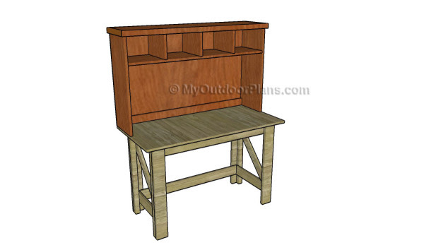 Simple Desk Plans | Free Outdoor Plans - DIY Shed, Wooden Playhouse ...