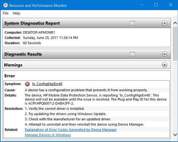  The Health Report is meant to hit y'all together with sentiment nearly the wellness of your estimator together with poi Windows 10 Health Report is non available