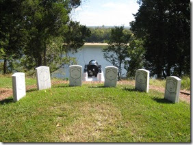 Graves overlooking the Tennessee River