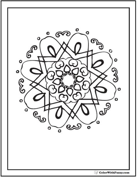  70 geometric coloring pages to print and customize