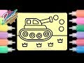 Mewarnai Gambar Mobil Tank