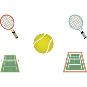 テニスコート Gahag 著作権フリー写真 イラスト素材集