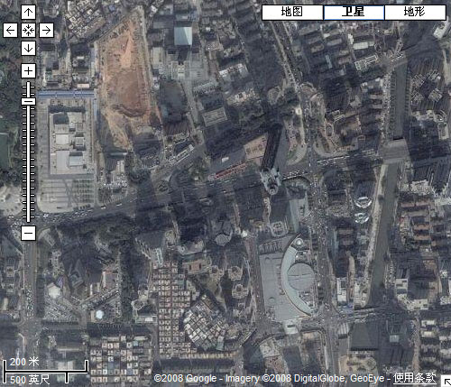 谷歌地图支持卫星地图