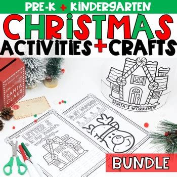  christmas activities crafts for preschoolers kindergarten worksheet