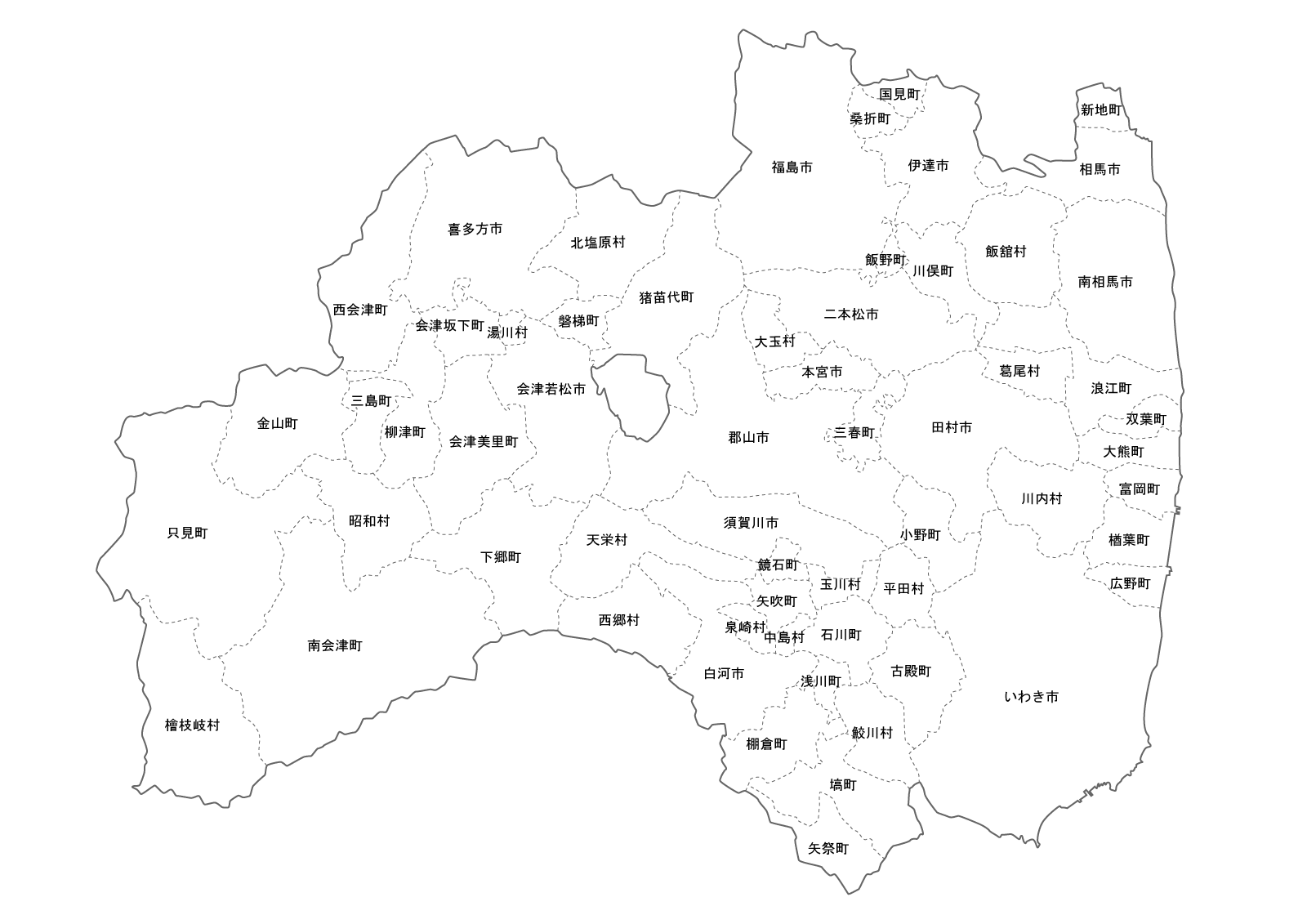 コンプリート 福島県地図 フリー ただ素晴らしい花