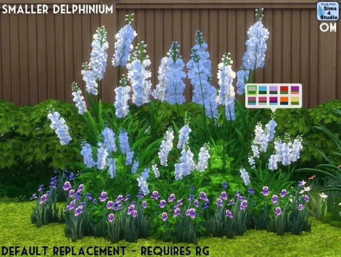 Delphinium plant foliage fix at Sims 4 Studio » Sims 4 Updates