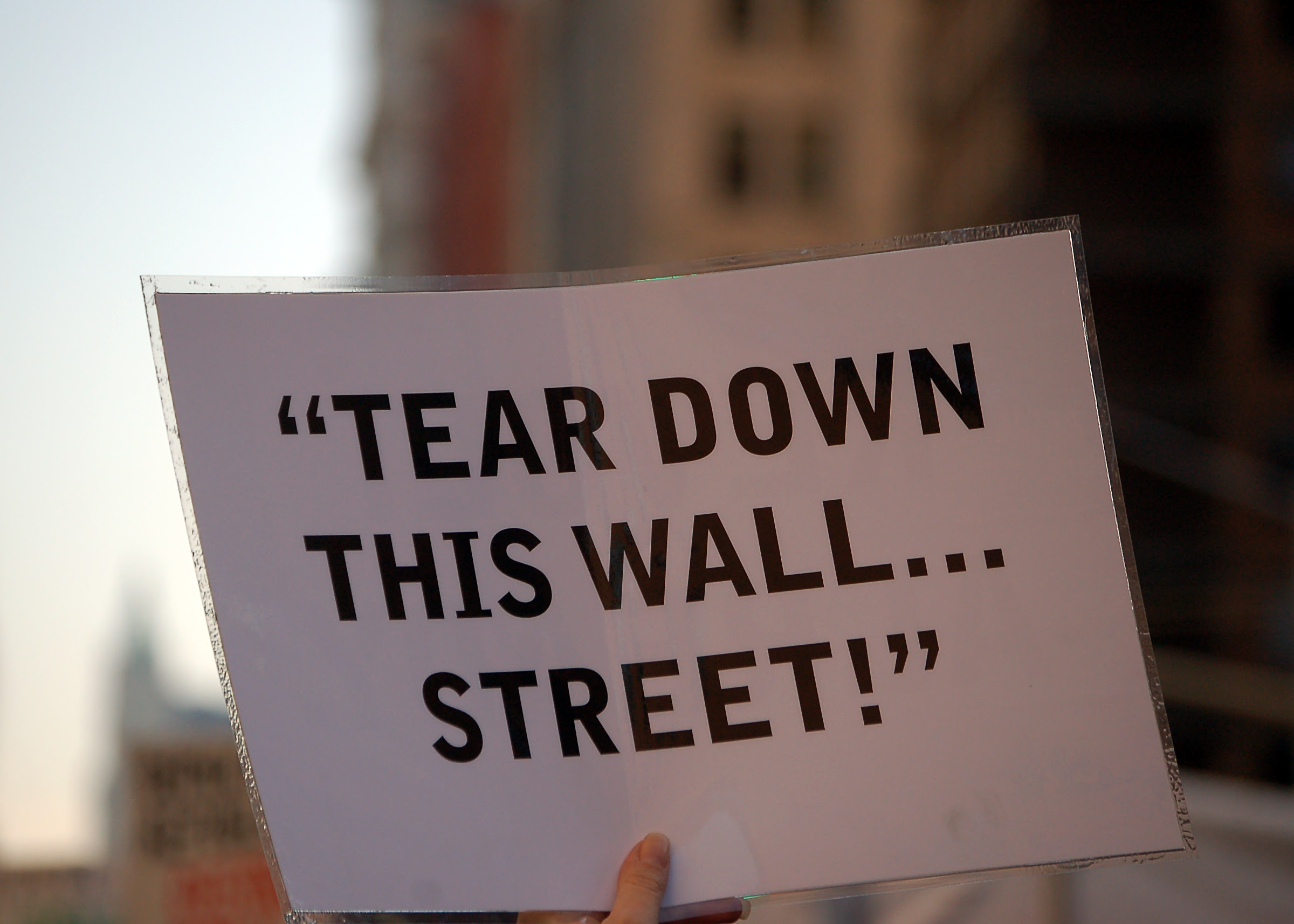 May Day march on Wall Street