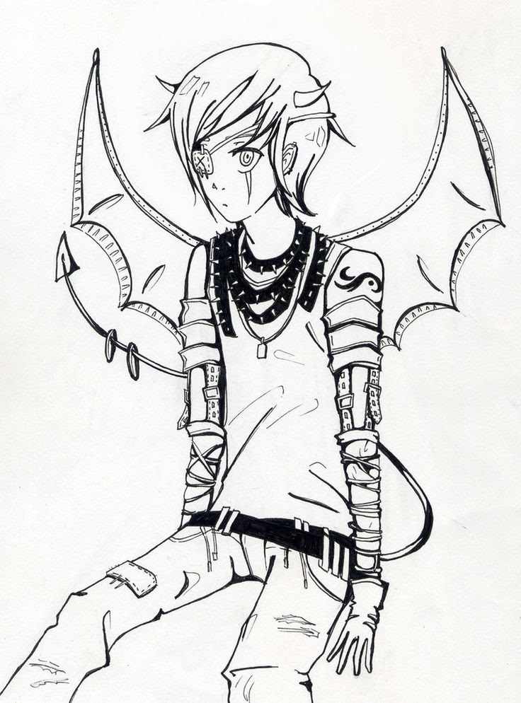 Download Anime Demon Boy Drawing Easy