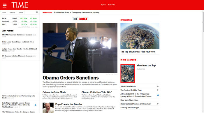 time.com site design