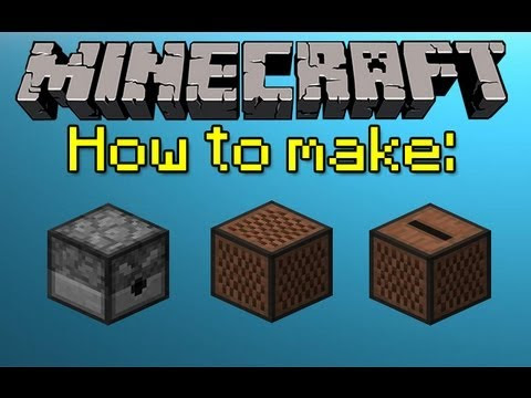[MH] Minecraft Help: How to make a Dispenser, Note Block 