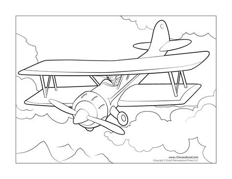  airplane coloring page tims printables