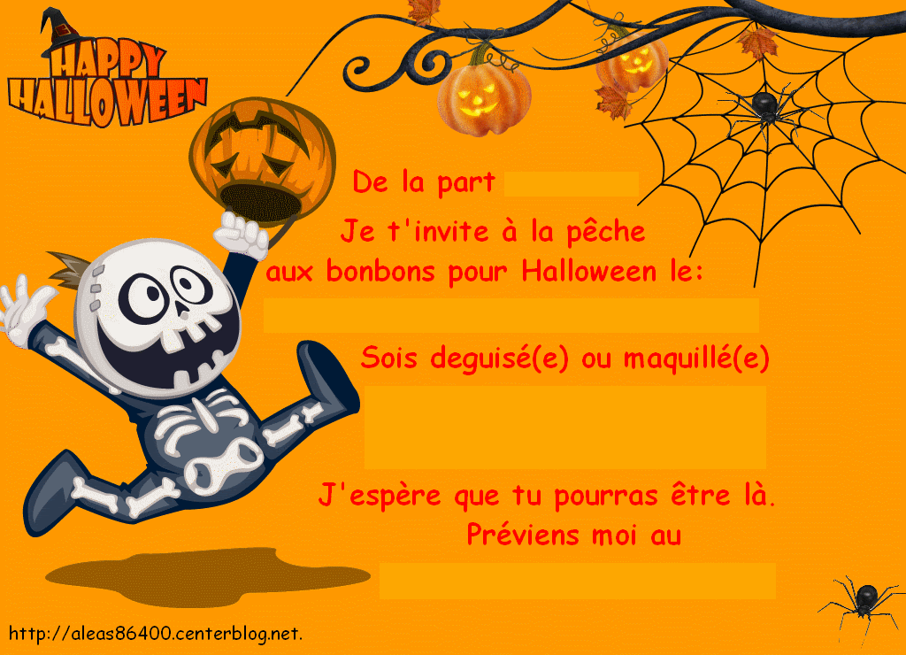 Carte Invitation Halloween 01