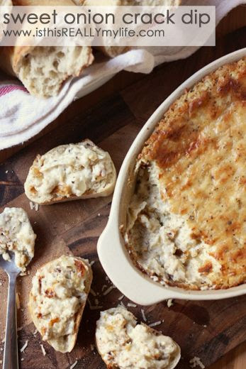 Sweet onion crack dip, made this for our christmas eve party and it was a hit! So delicious and I'm not a huge onion fan either