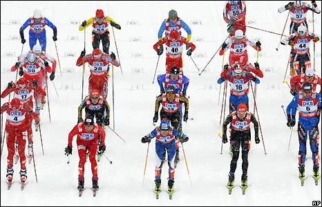 Men's 10km race at the Nordic World Ski Championships in the Czech Republic
