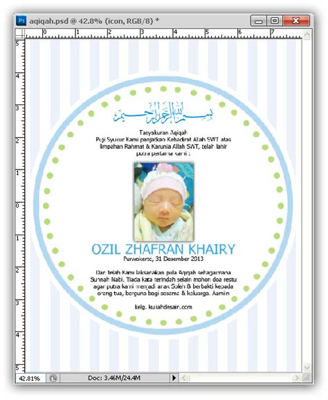 contoh undangan aqiqah terbaru buat anak