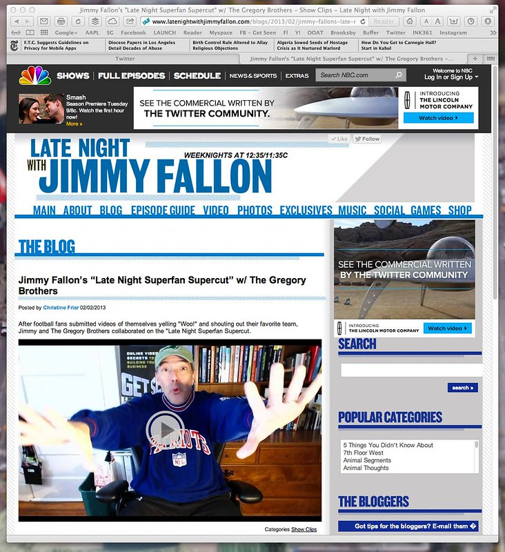 Jimmy Fallon's "Late Night Superfan Supercut" w_ The Gregory Brothers - Show Clips - Late Night with Jimmy Fallon