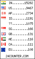visitors by country counter