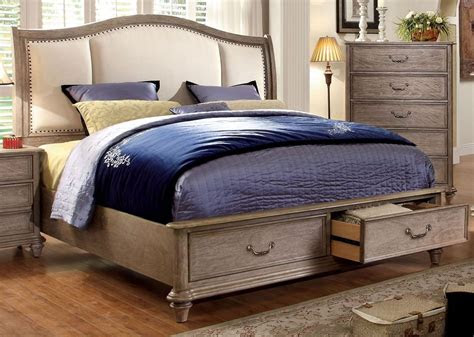 Shop wayfair for the best queen storage bed 6 drawers. Belgrade I Rustic Natural Tone Upholstered King Platform