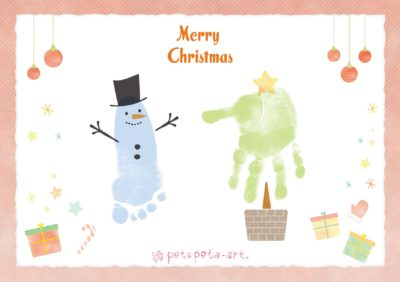 手形アート教室 クリスマスアートを作ろう まちにわ ひばりが丘