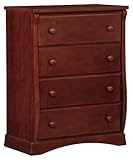 Delta Children's Products Silverton 4 Drawer Chest, Dark Cherry