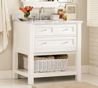 Classic Single Sink Console - White | Pottery Barn