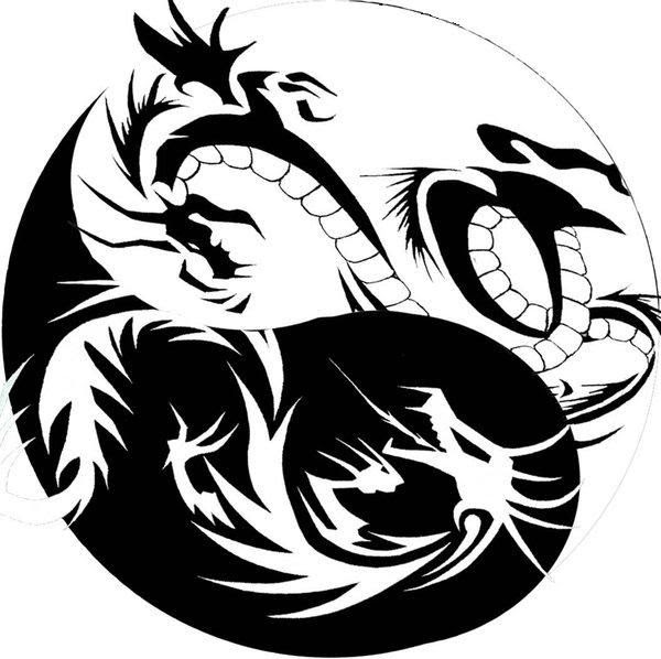 Yin Yang Tattoo Flash