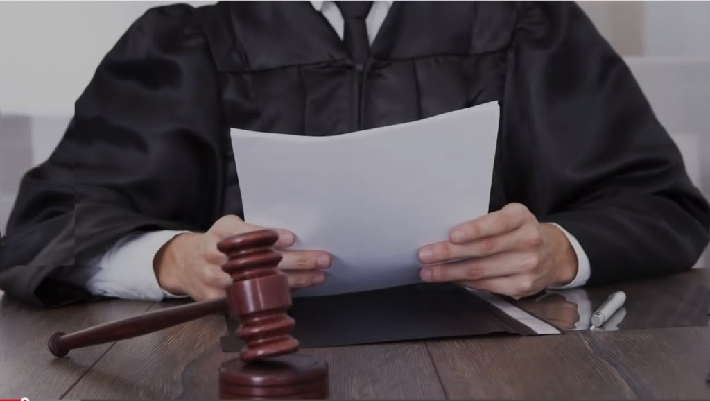 An appellate court judge in his robes