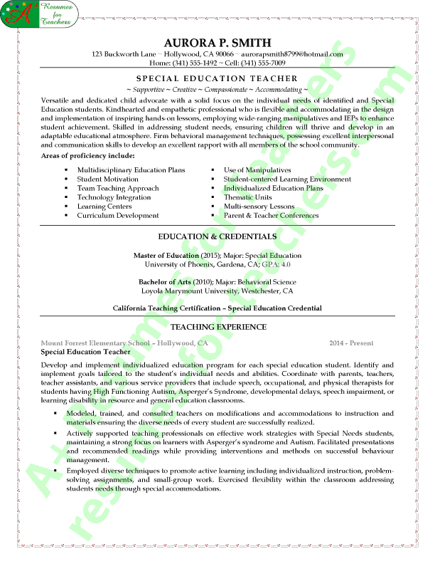 See the cover letter that complements this resume >>>>>