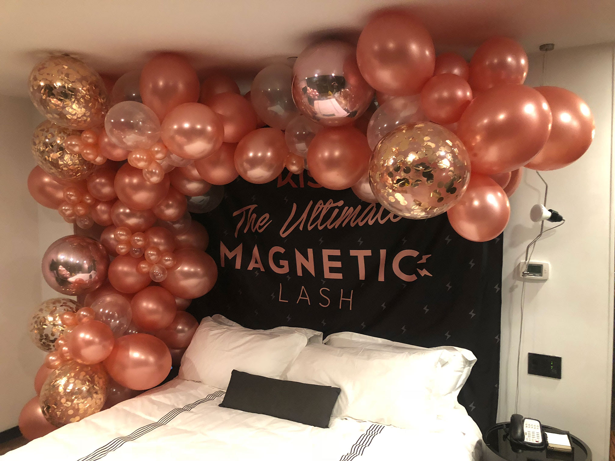 Balloon Archways : Rose Gold Organic Archway