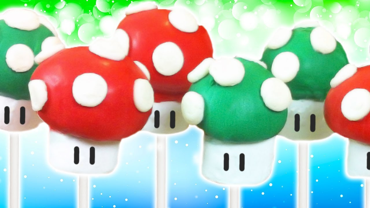 SUPER MARIO CAKE POPS - NERDY NUMMIES - YouTube