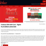 Event Cinemas - Buy $50 gift card - get free 'eVoucher'