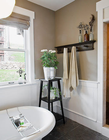 Taupe Bathroom - Cottage - bathroom - Apartment Therapy