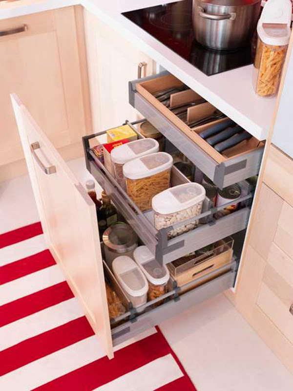35 Functional Kitchen Cabinet With Drawer Storage Ideas ...