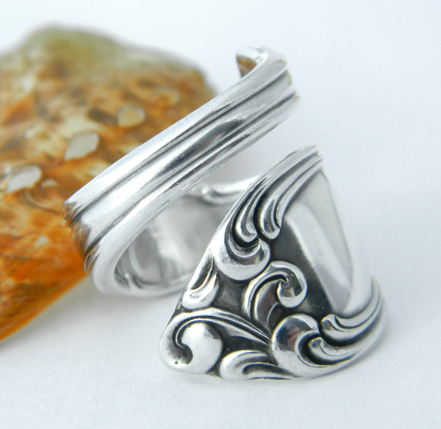 Antique Silver Spoon Ring Silverware by CaliforniaSpoonRings Antique Silver Spoon Ring Silverware by CaliforniaSpoonRings
