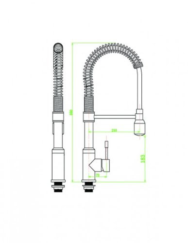 Mayfair Spring Kitchen Mono Mixer 