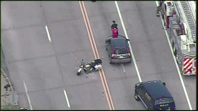 Chester motorcycle cop struck in hit-and-run