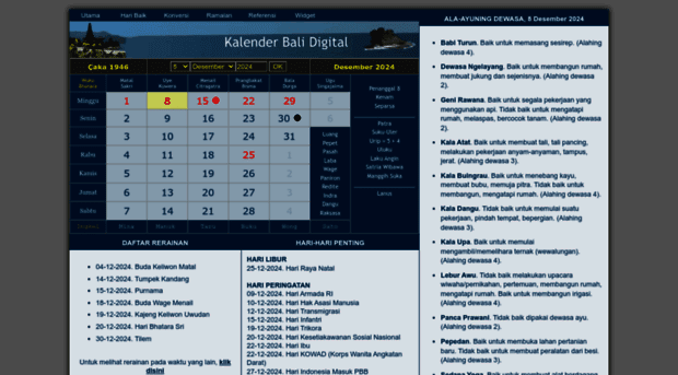 Kalenderbaliorg Kalender Bali Digital 8 Janu
