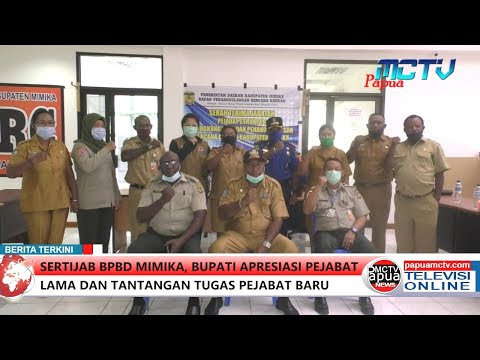 Sertijab Bpbd Mimika, Bupati Apresiasi Pejabat Lama dan Tantangan Tugas Pejabat Baru 