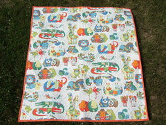 Chenille blanket back