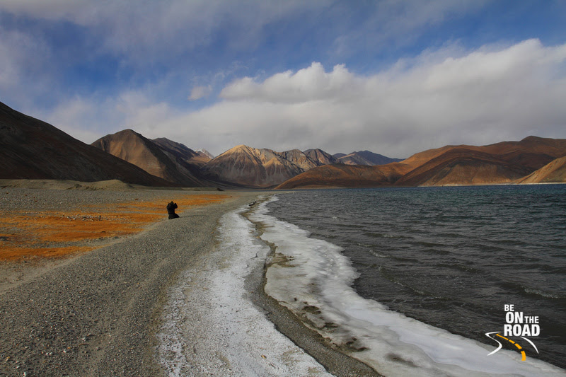 Scenic Pangong Tso Lake of Ladakh, India