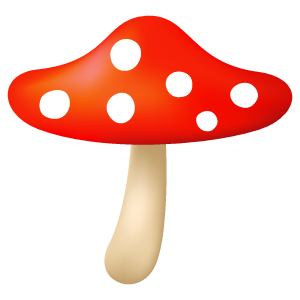 毒キノコ 花 植物イラスト Flode Illustration フロデイラスト