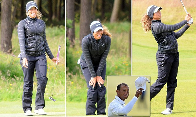 Tiger Woods' niece Cheyenne practices ahead of Ladies Scottish Open