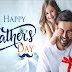 Father's Day Card Easy - Premium Vector | Happy fathers day greeting card : When it comes to easy father's day card ideas, drawing a message with some of the biggest and boldest letters possible is a fun way to go.