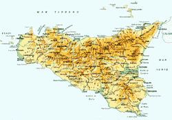 Carta Politica Sicilia Orientale