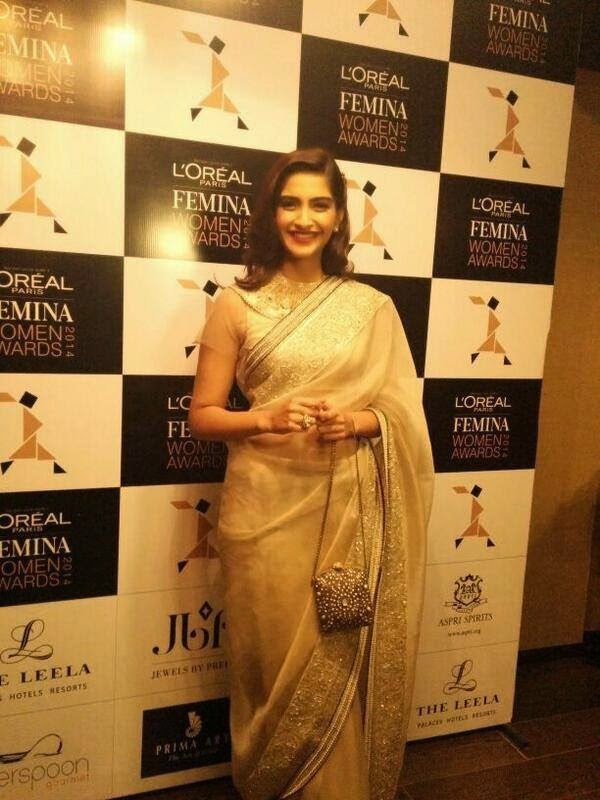Radiant Sonam Kapoor at Loreal Paris Femina Women Of Worth Awards!