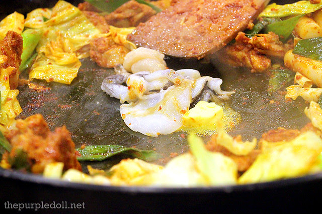 Marinated Chicken Galbi and Assorted Seafood