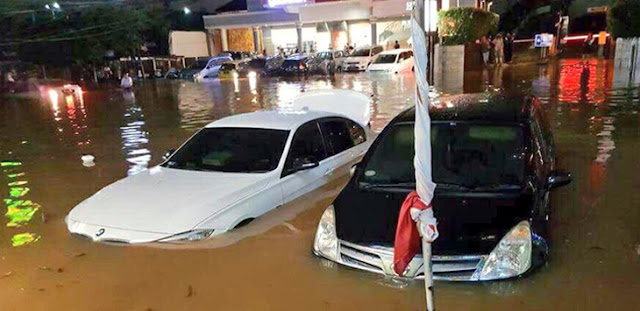 Banjir Kemang (Twitter TMC Polda Metrojaya)