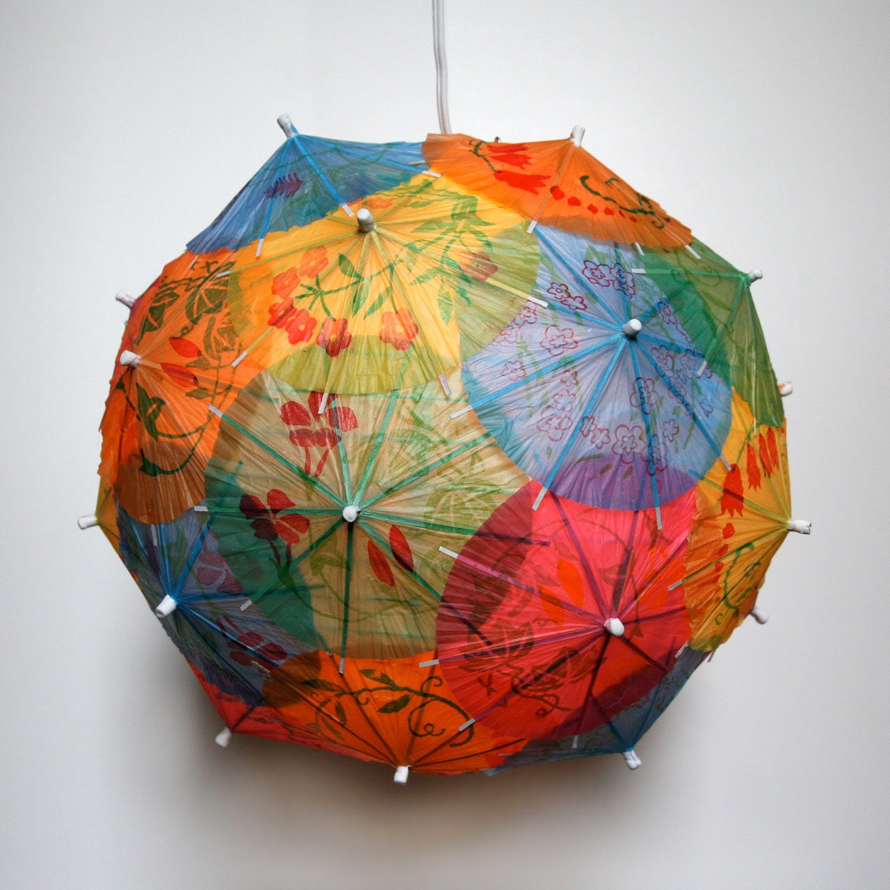 Cocktail Umbrella Pendant Light - Shade Only
