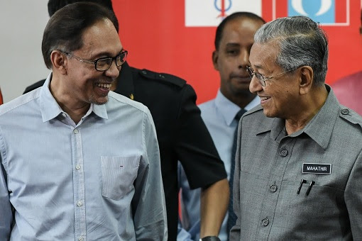 Anwar Ibrahim and Mahathir Mohamad